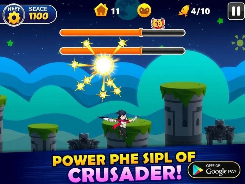 Power Spin Crusader Gameplay Screenshot